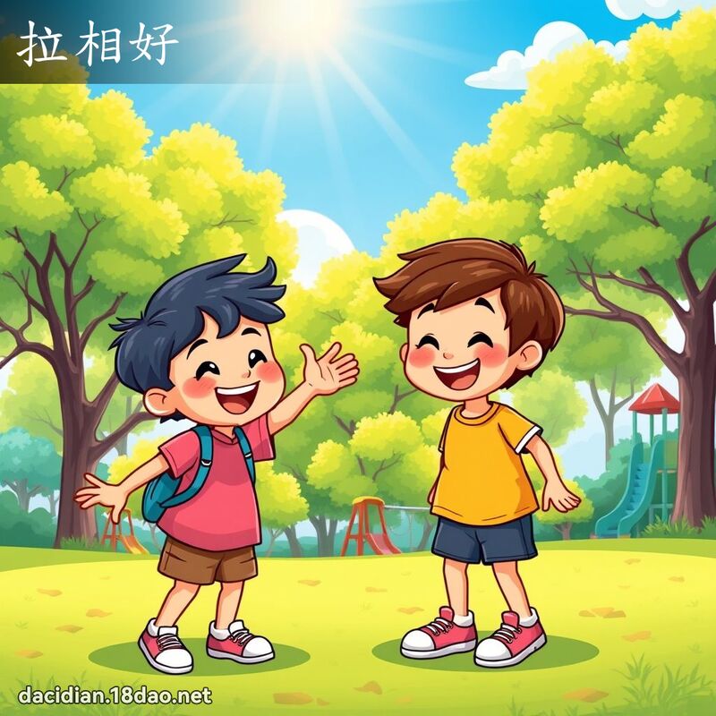 拉相好 - 國語大辭典配圖