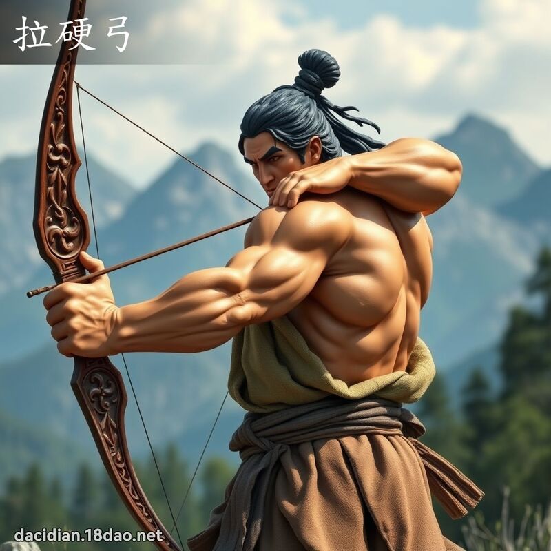 拉硬弓 - 國語大辭典配圖