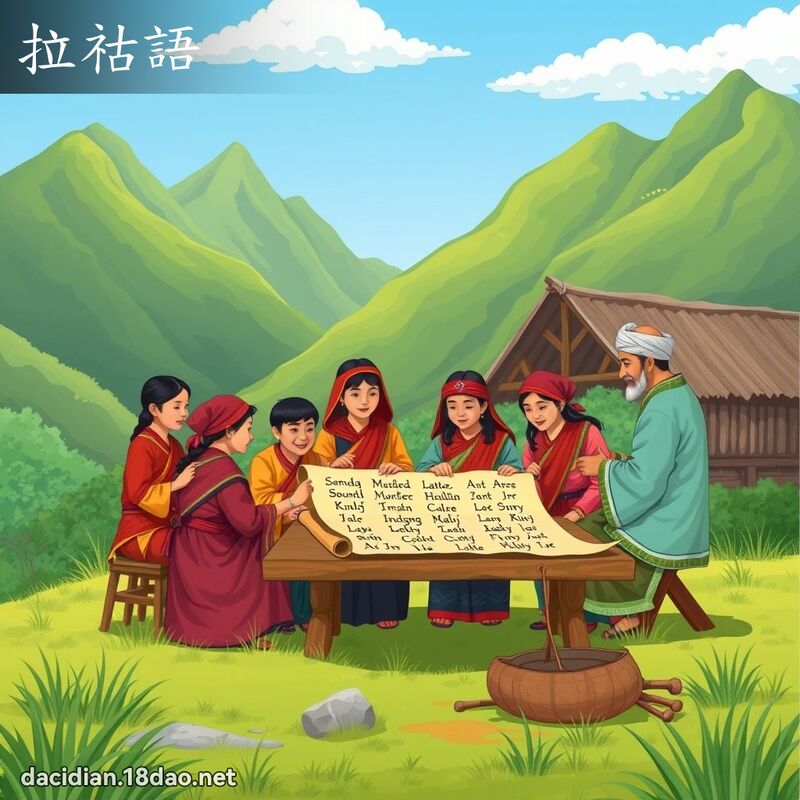 拉祜語 - 國語大辭典配圖