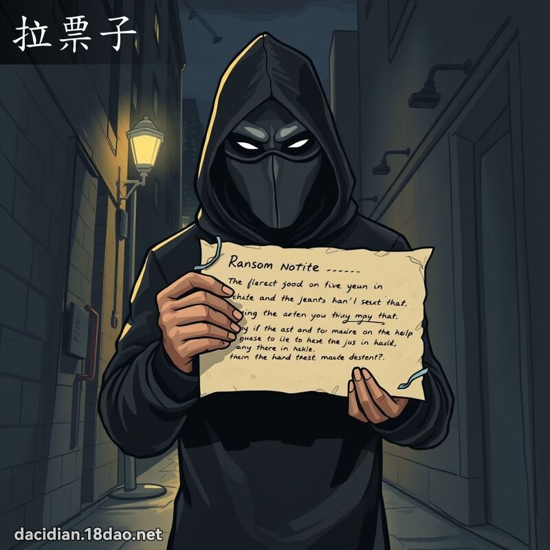 拉票子 - 国语大辞典配图