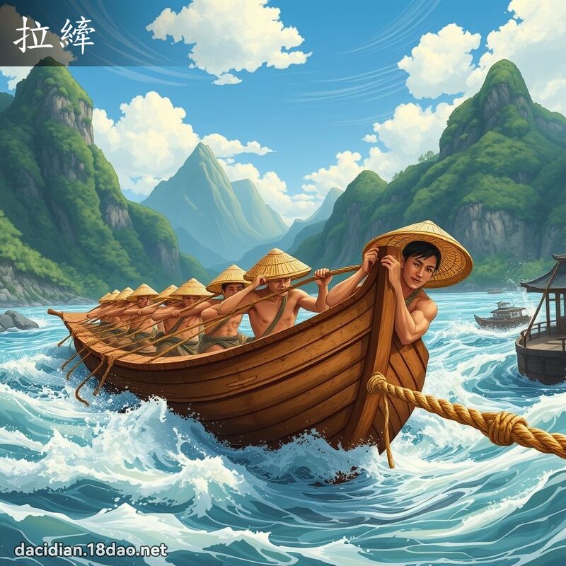 拉縴 - 國語大辭典配圖