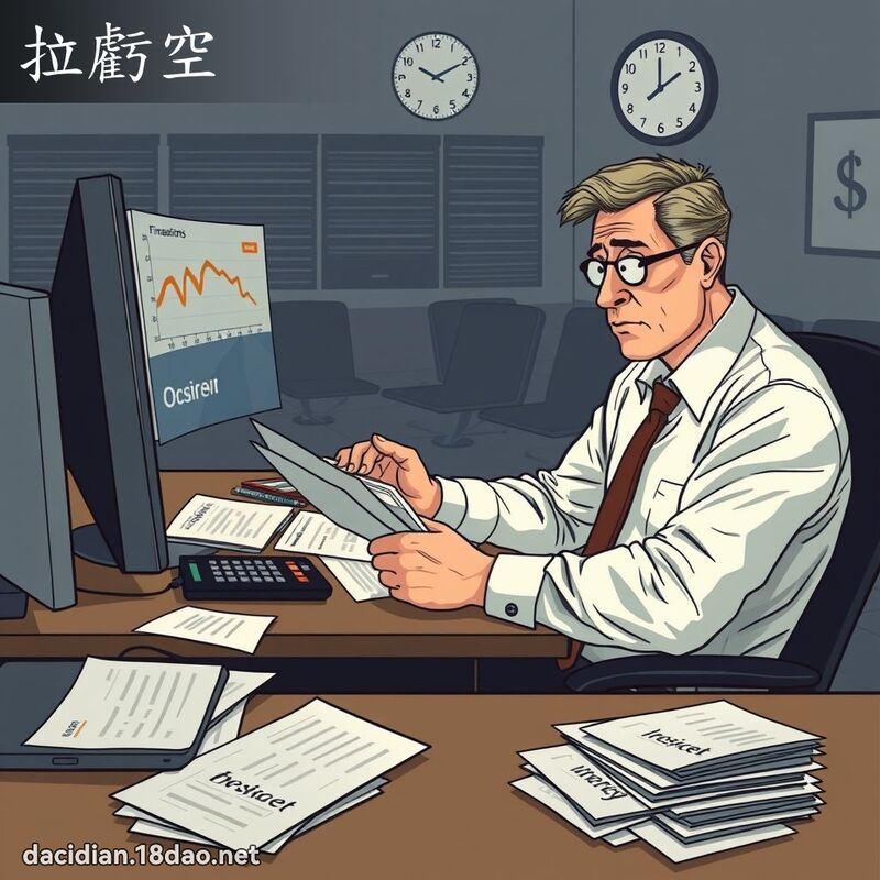 拉亏空 - 国语大辞典配图