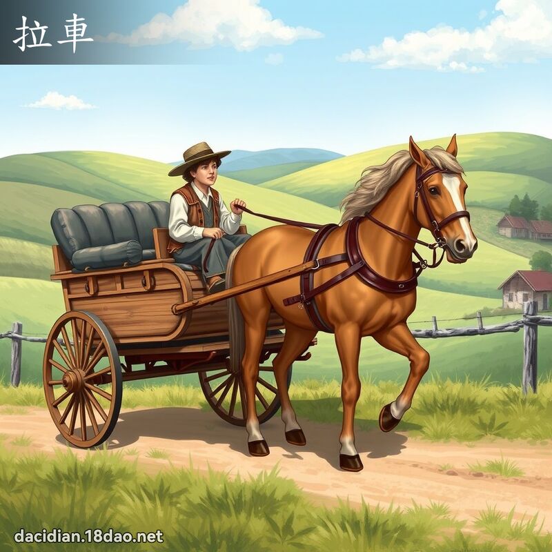 拉車 - 國語大辭典配圖