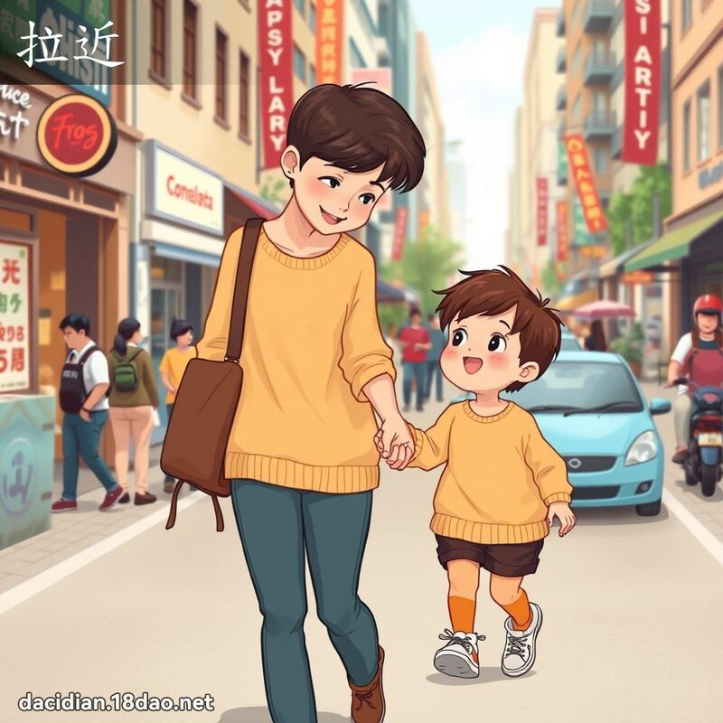 拉近 - 國語大辭典配圖