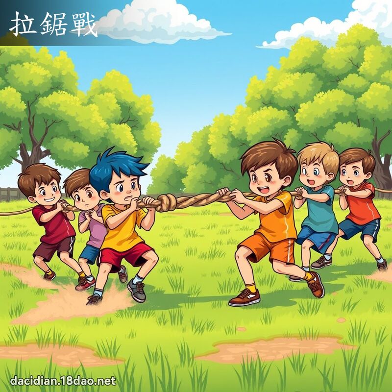 拉锯战 - 国语大辞典配图