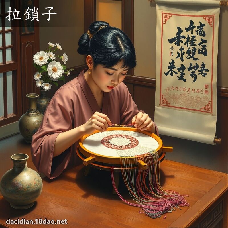 拉鎖子 - 國語大辭典配圖