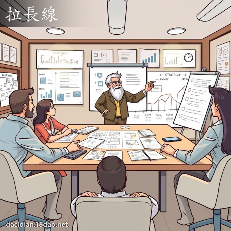 拉長線 - 國語大辭典配圖