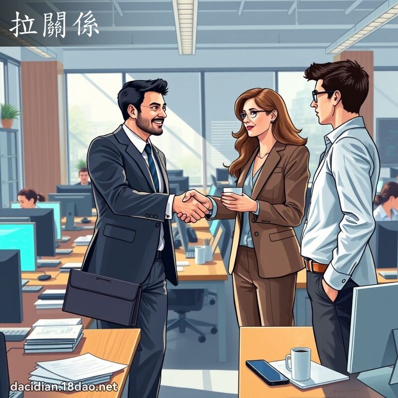 拉關係 - 國語大辭典配圖