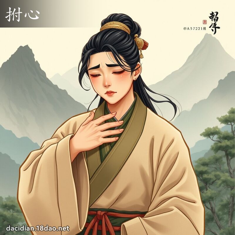 拊心 - 国语大辞典配图