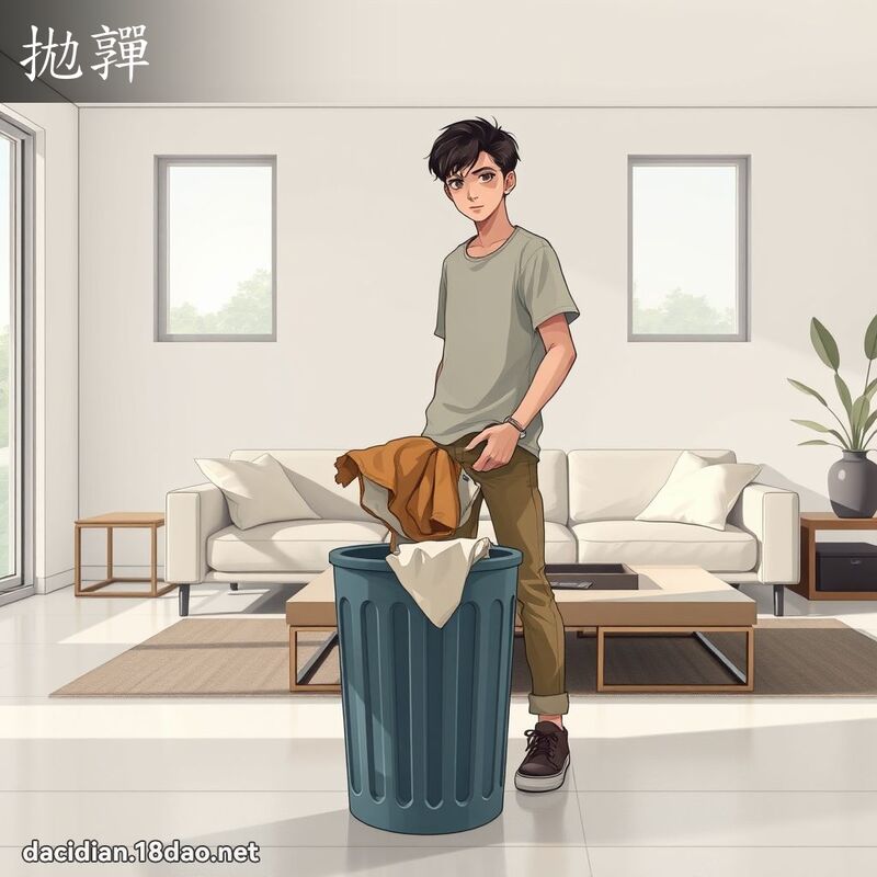拋嚲 - 国语大辞典配图