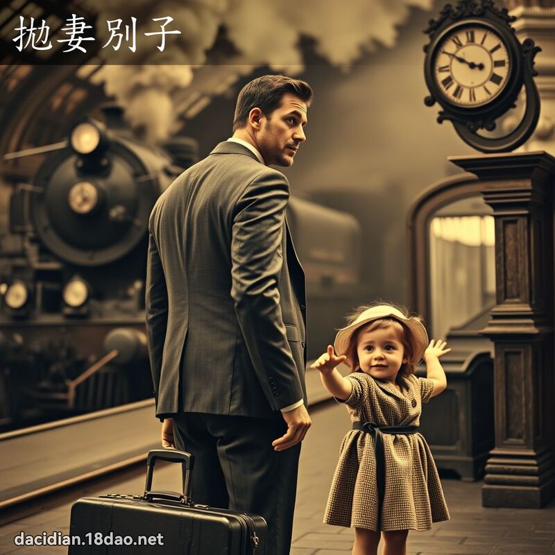 拋妻別子 - 國語大辭典配圖