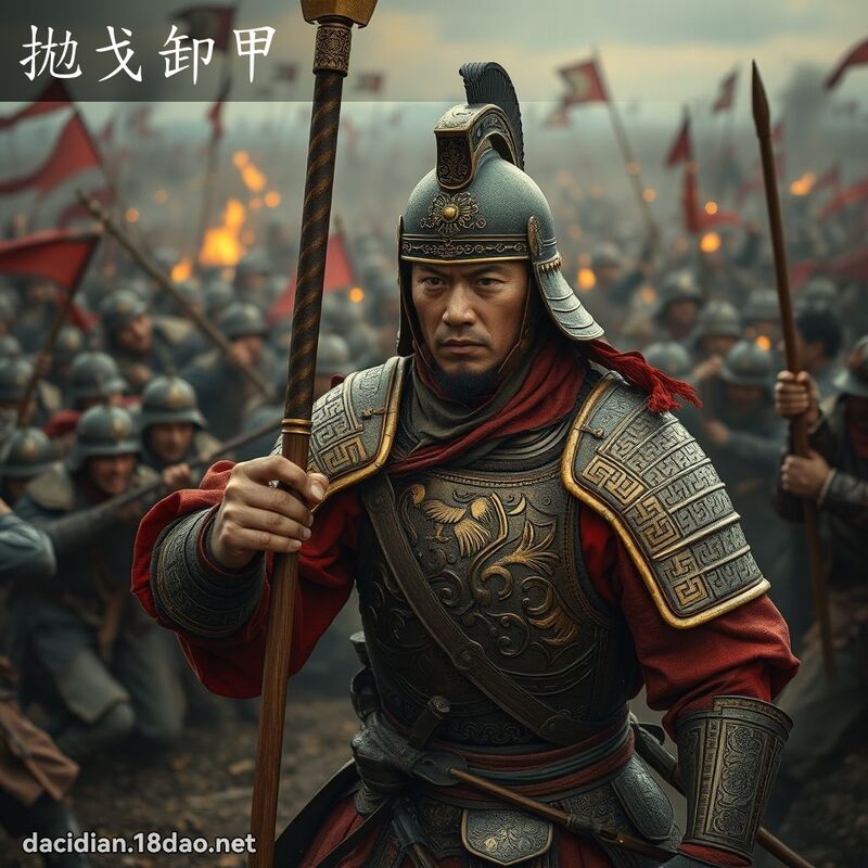 拋戈卸甲 - 國語大辭典配圖