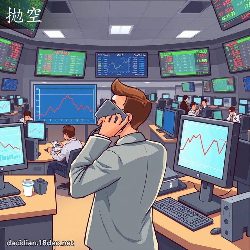 拋空 - 国语大辞典配图