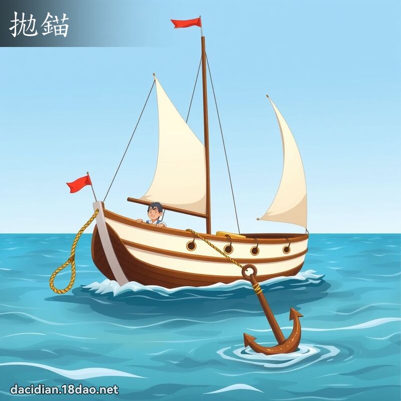 拋锚 - 国语大辞典配图