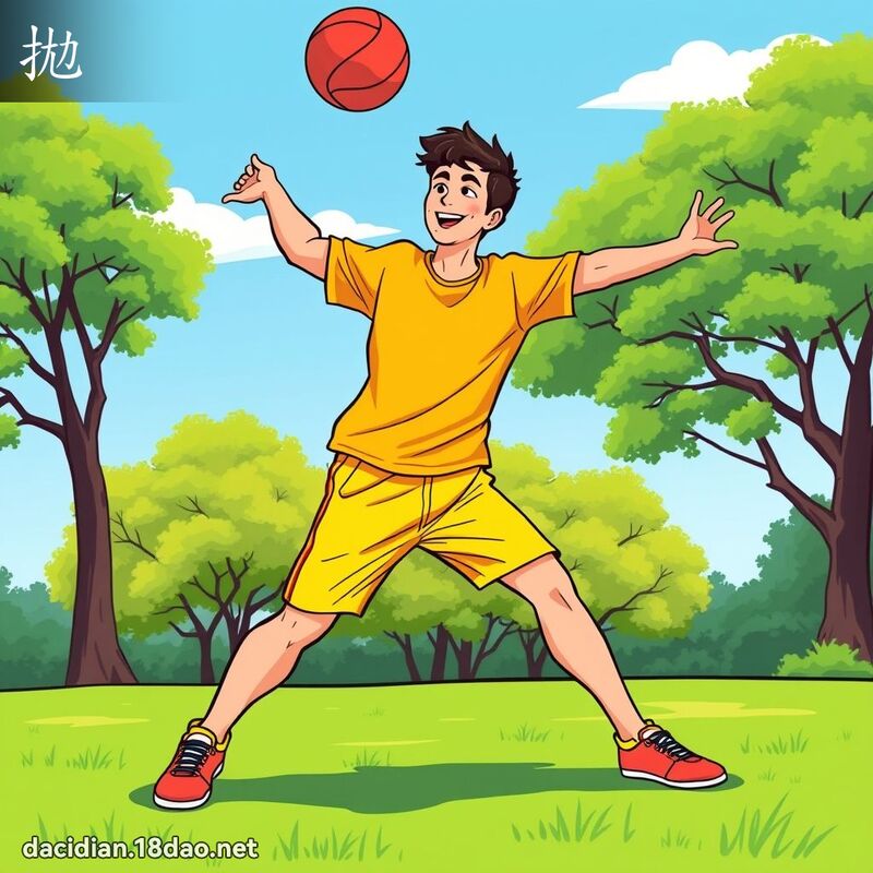 拋 - 國語大辭典配圖