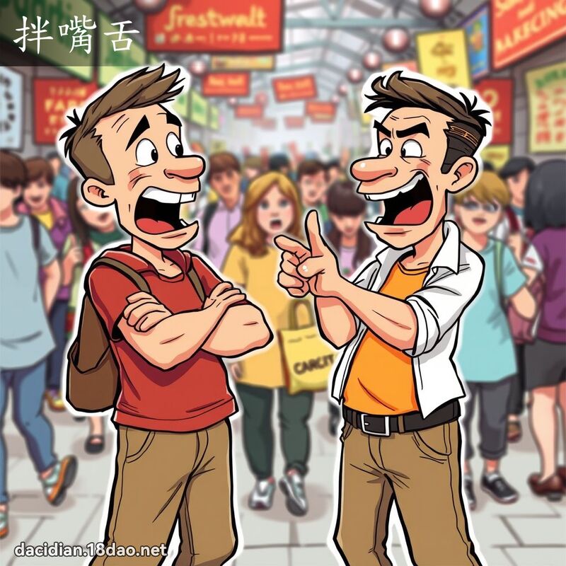 拌嘴舌 - 國語大辭典配圖