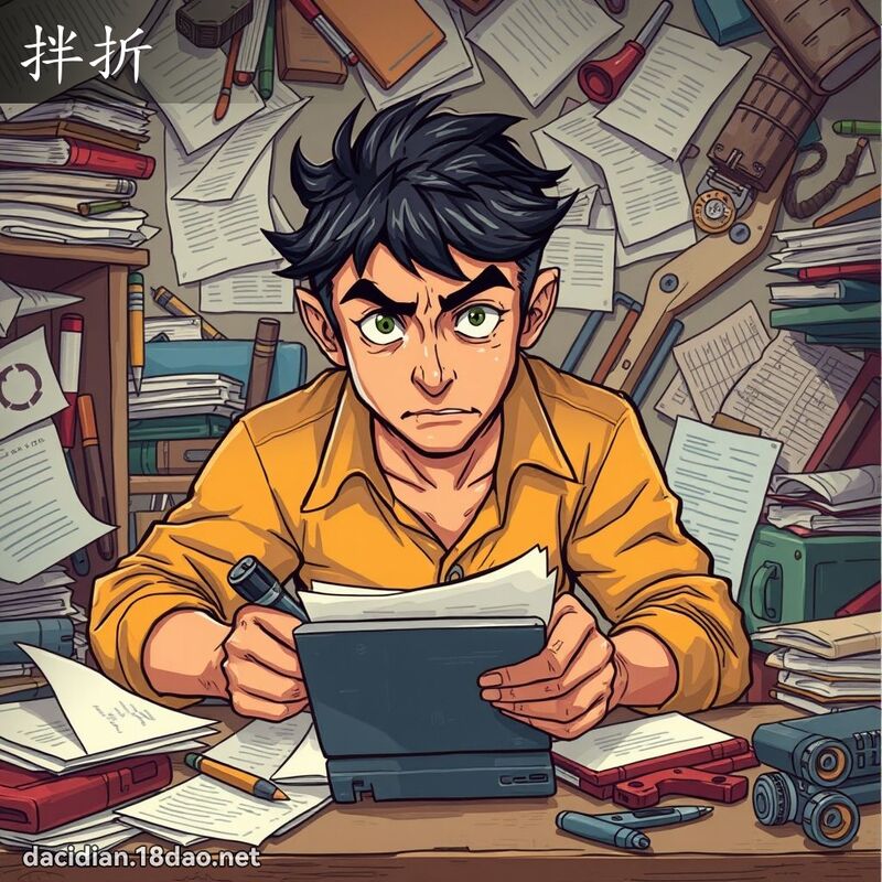 拌折 - 國語大辭典配圖