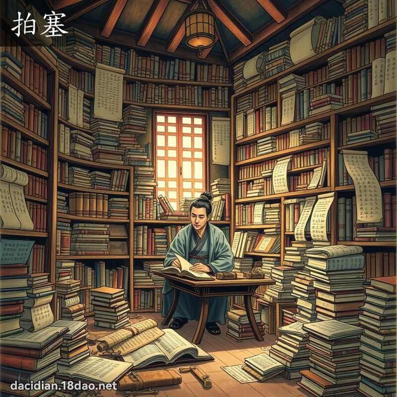 拍塞 - 国语大辞典配图