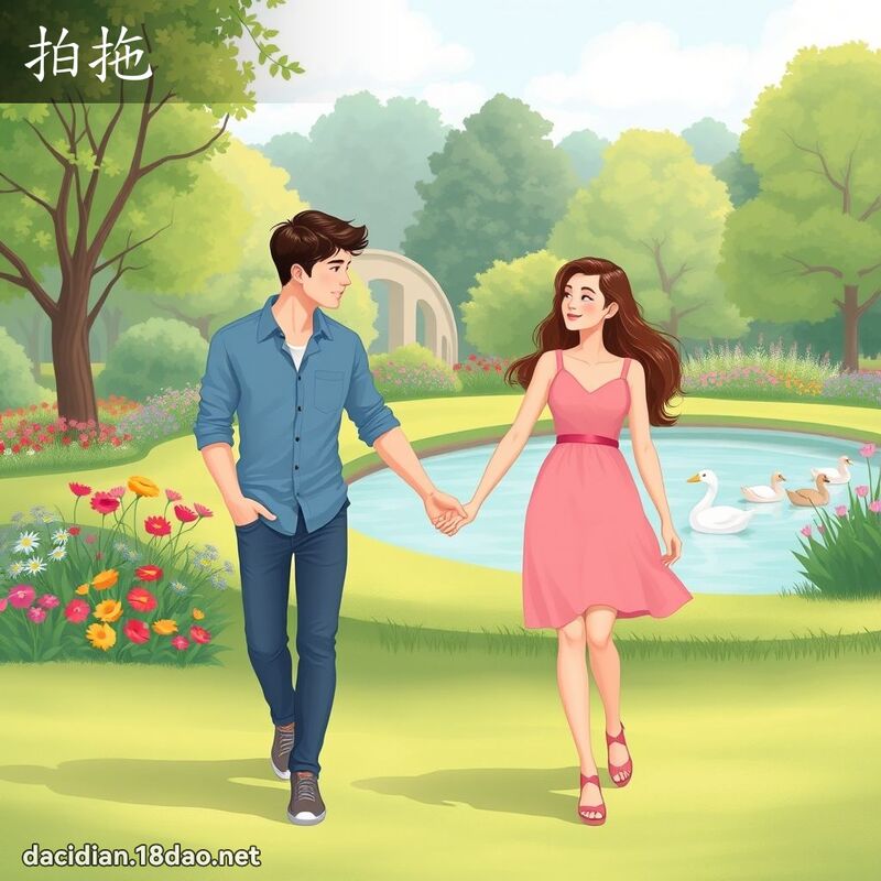 拍拖 - 国语大辞典配图