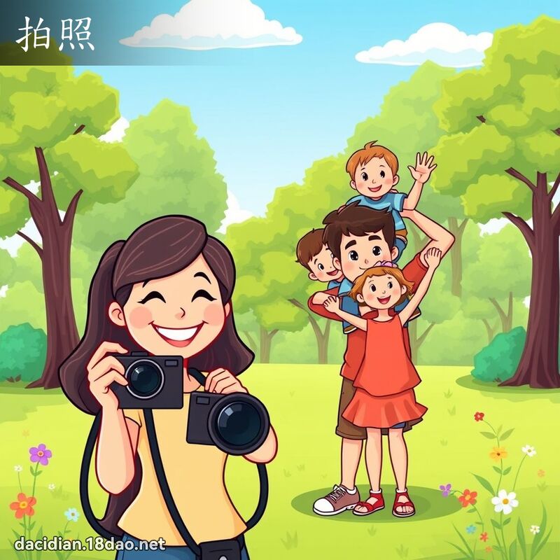 拍照 - 国语大辞典配图