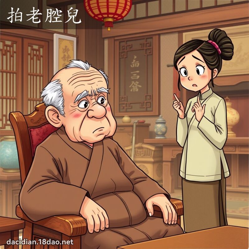 拍老腔儿 - 国语大辞典配图