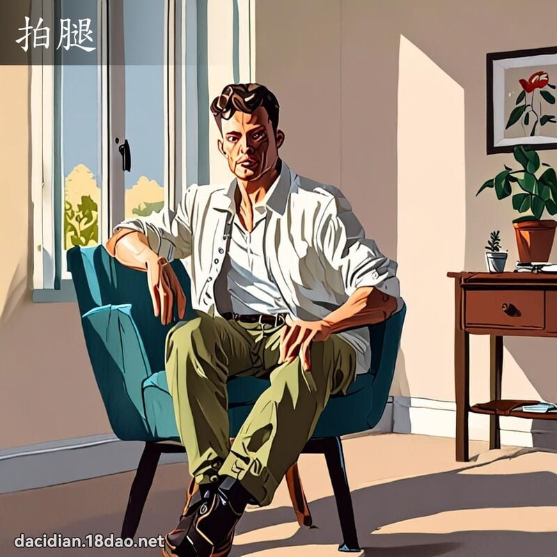 拍腿 - 國語大辭典配圖