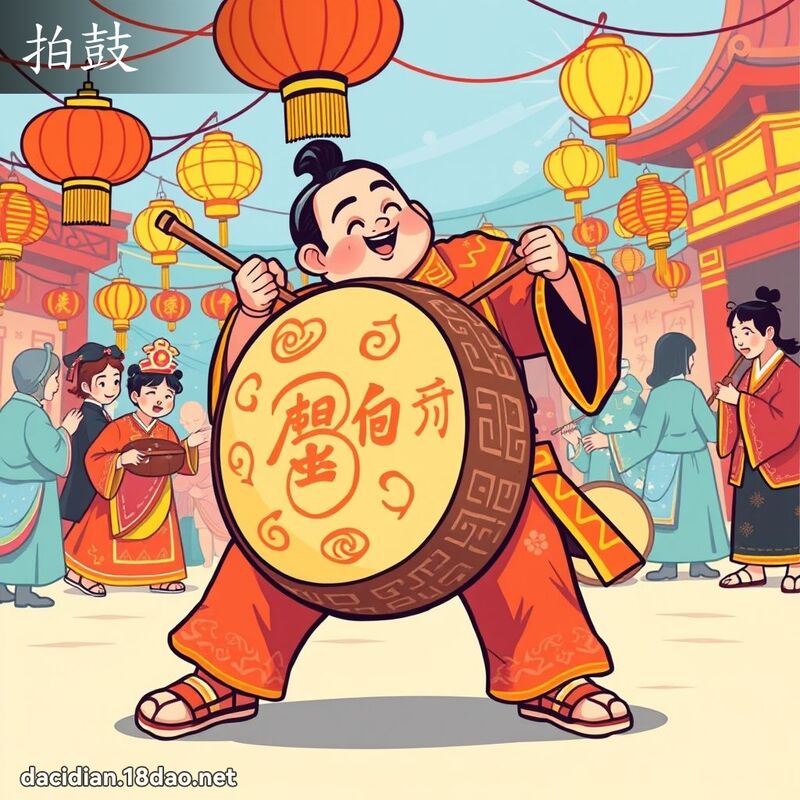 拍鼓 - 國語大辭典配圖