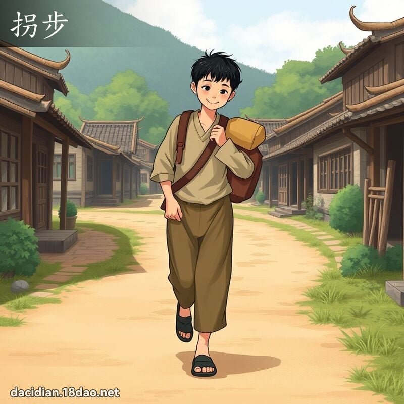 拐步 - 國語大辭典配圖