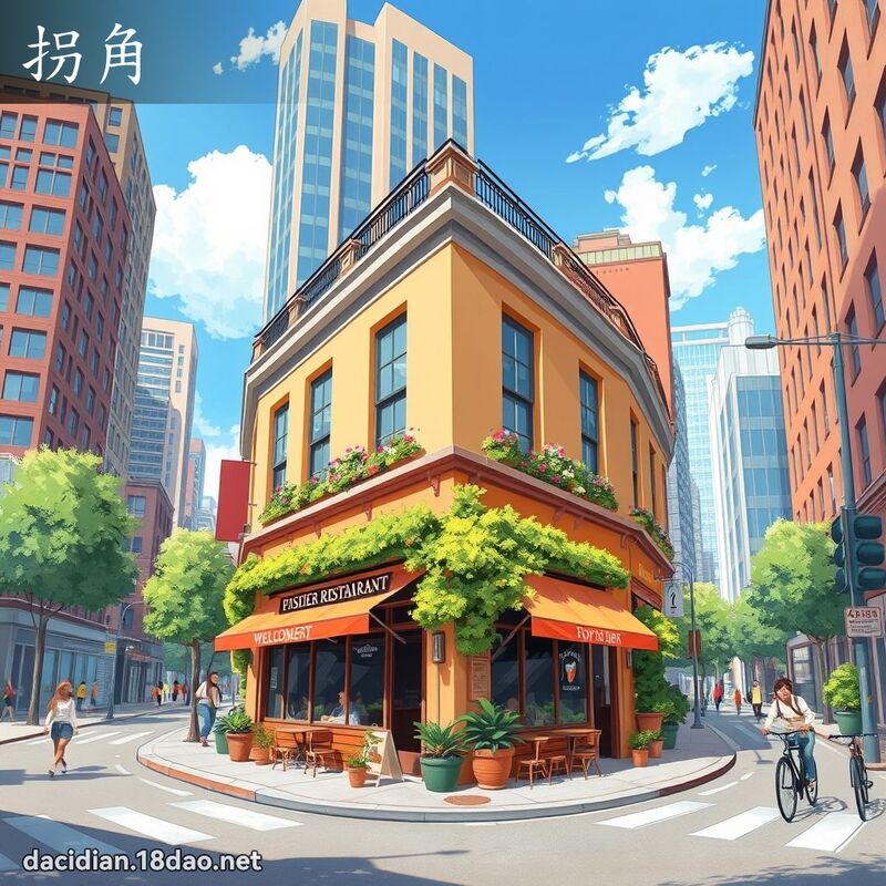 拐角 - 國語大辭典配圖