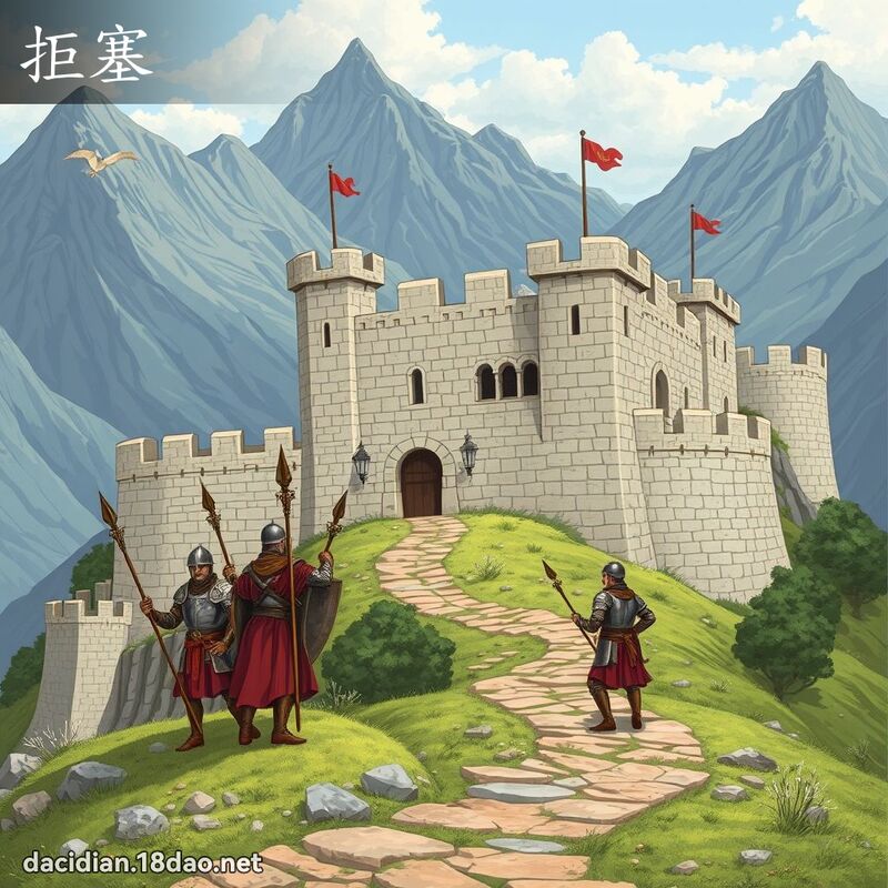 拒塞 - 國語大辭典配圖