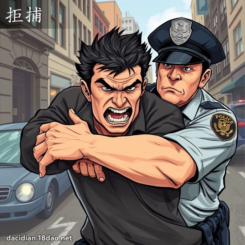 拒捕 - 国语大辞典配图