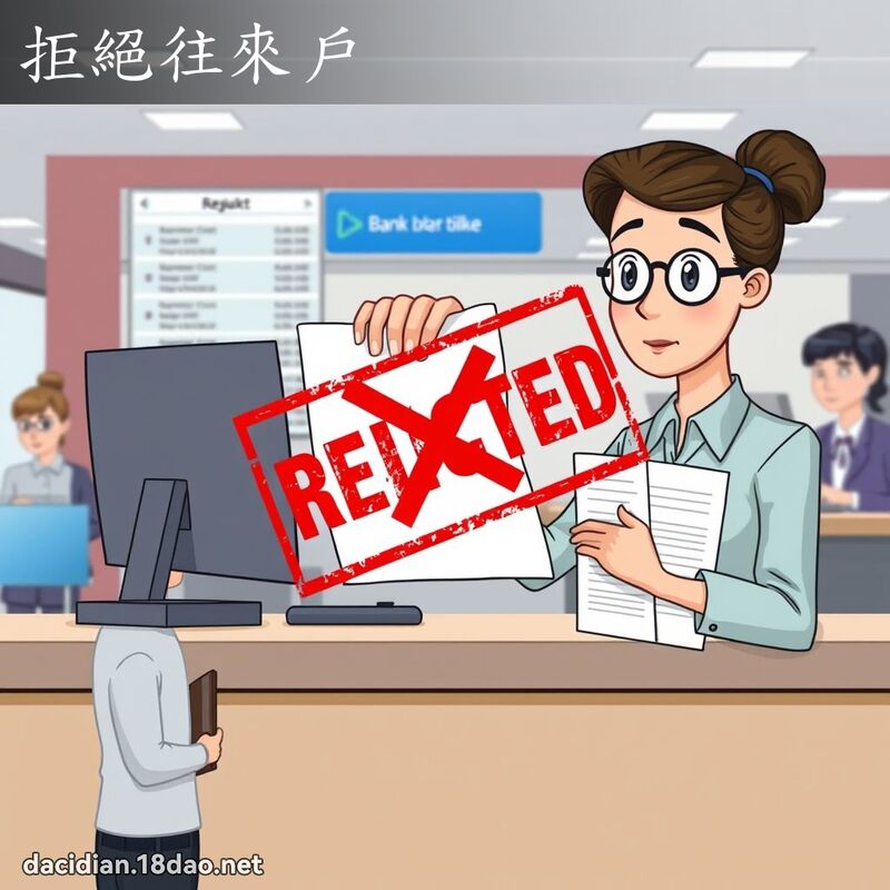 拒絕往來戶 - 國語大辭典配圖