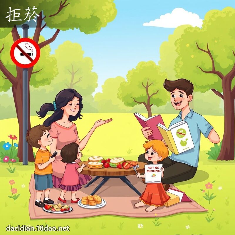 拒菸 - 国语大辞典配图