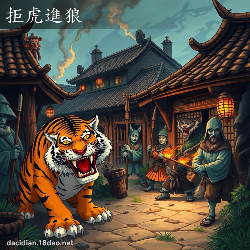 拒虎進狼 - 國語大辭典配圖