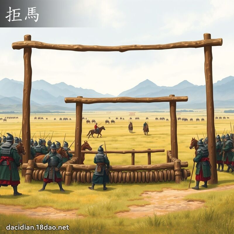 拒馬 - 國語大辭典配圖