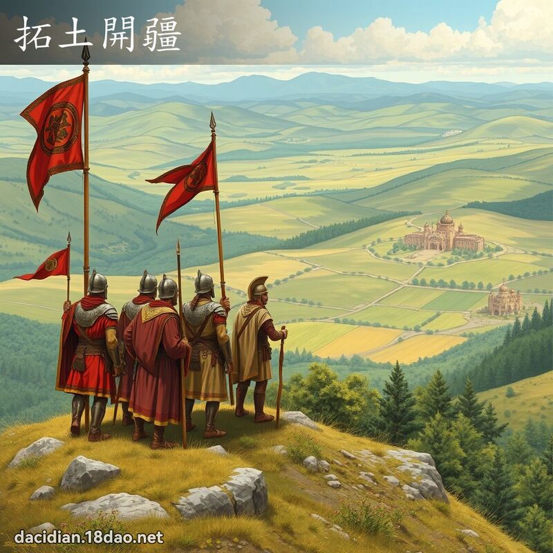 拓土開疆 - 國語大辭典配圖