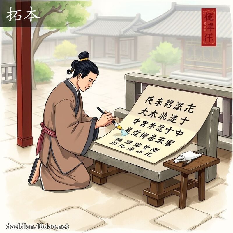 拓本 - 國語大辭典配圖