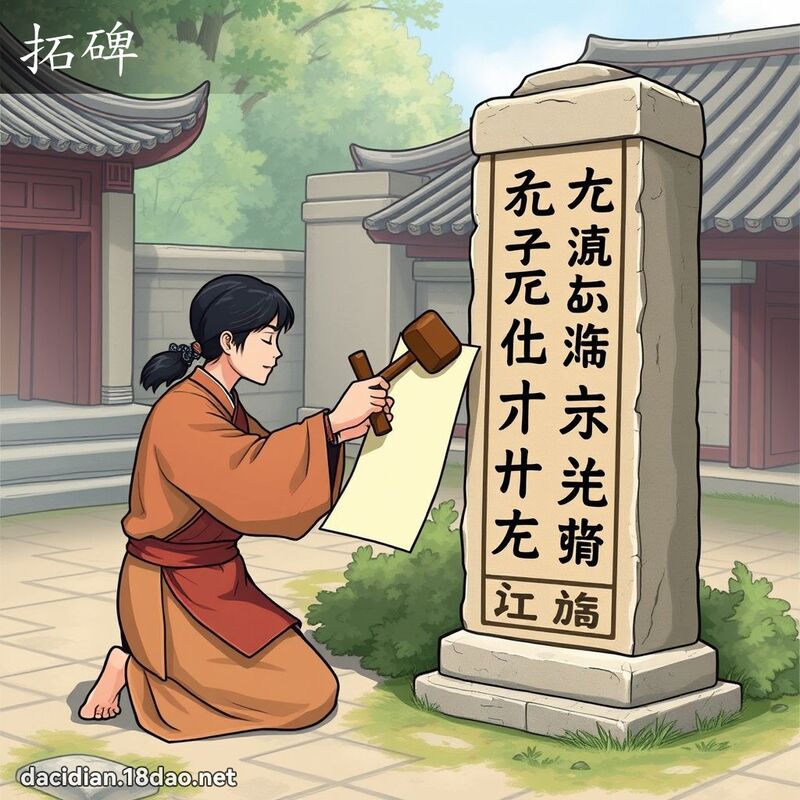 拓碑 - 国语大辞典配图