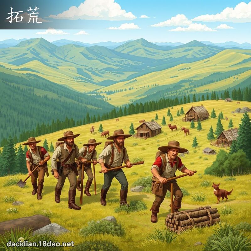拓荒 - 国语大辞典配图