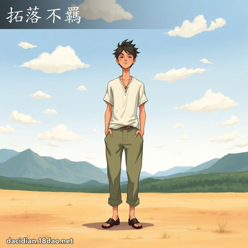 拓落不羈 - 國語大辭典配圖