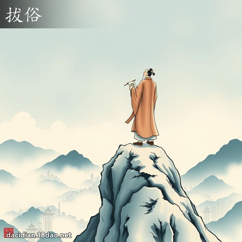 拔俗 - 國語大辭典配圖