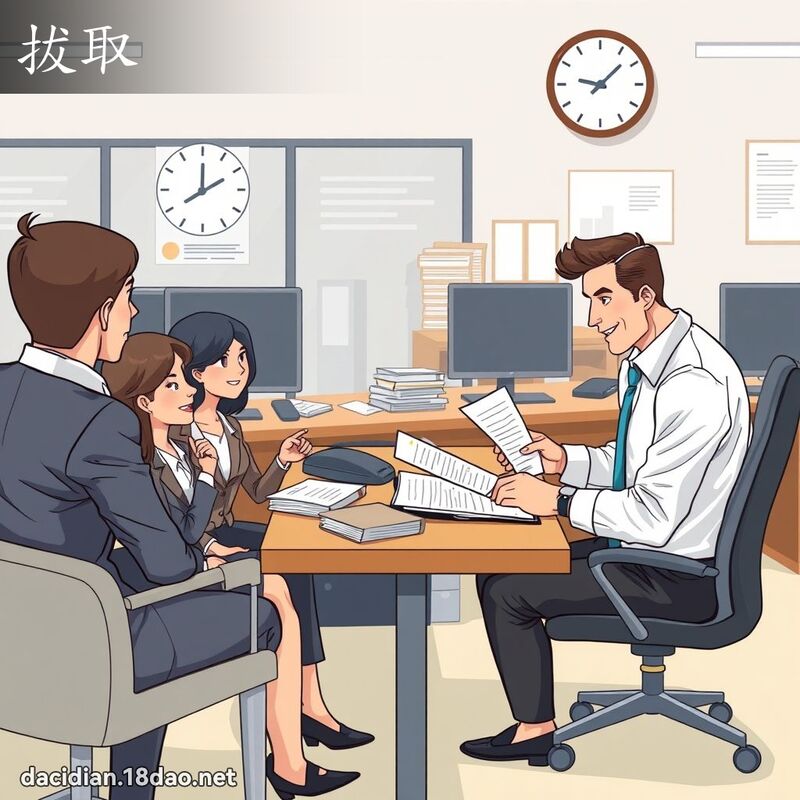 拔取 - 國語大辭典配圖