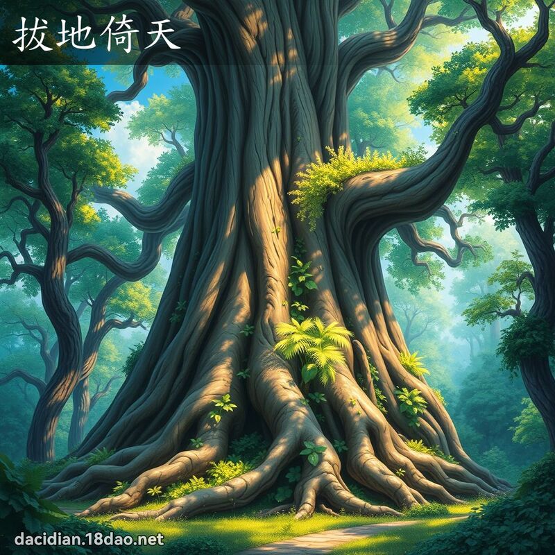 拔地倚天 - 國語大辭典配圖