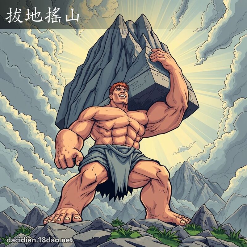 拔地摇山 - 国语大辞典配图