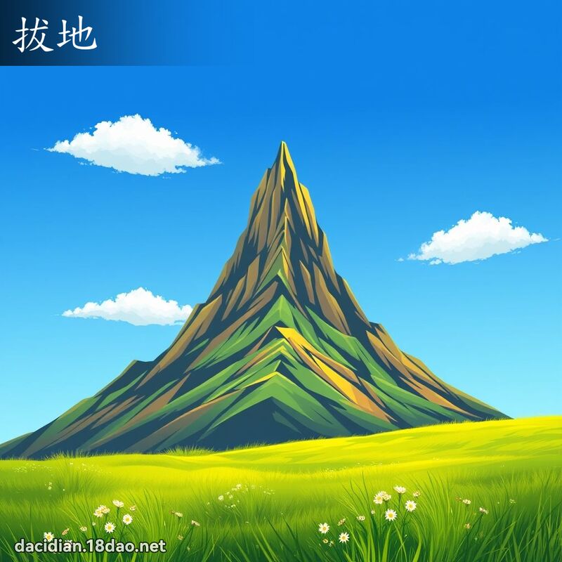 拔地 - 国语大辞典配图