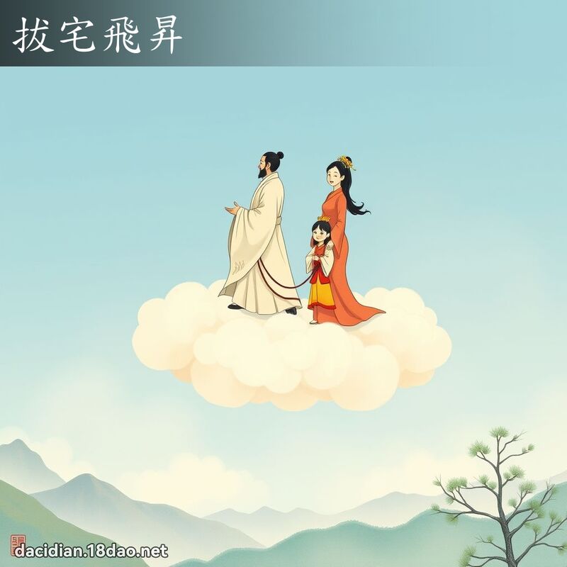 拔宅飞昇 - 国语大辞典配图