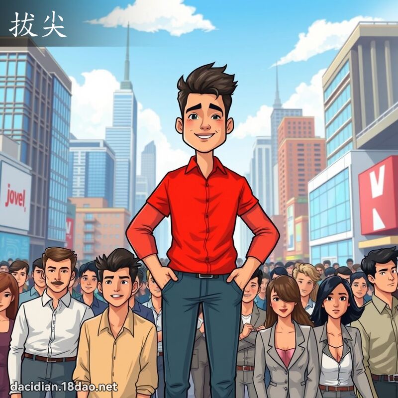 拔尖 - 國語大辭典配圖