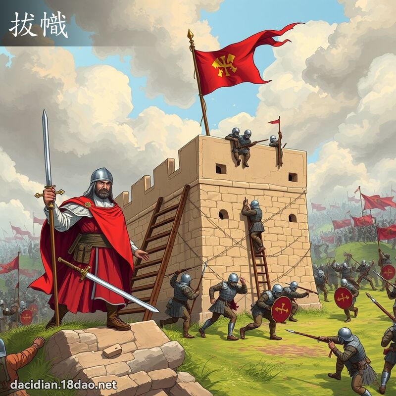 拔帜 - 国语大辞典配图