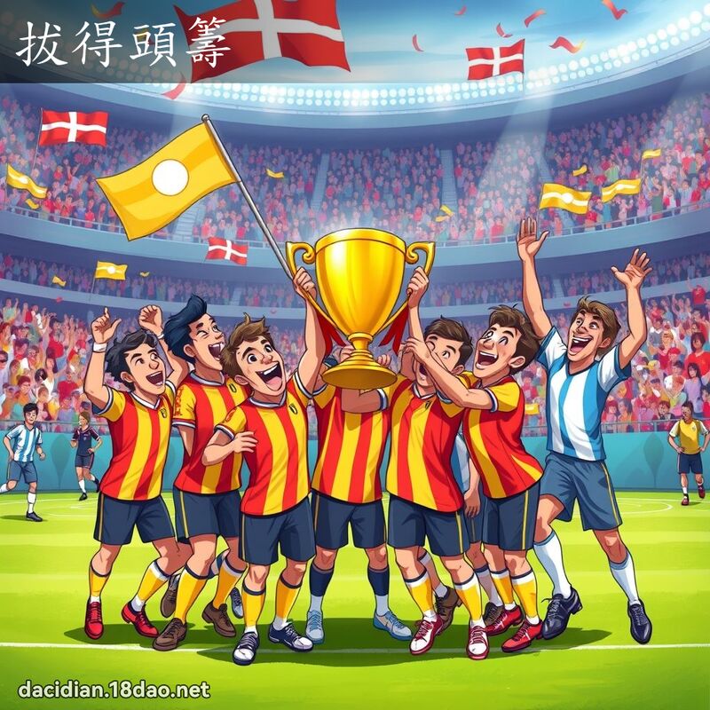 拔得头筹 - 国语大辞典配图