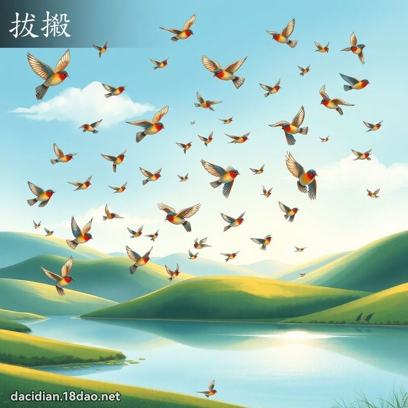 拔摋 - 国语大辞典配图